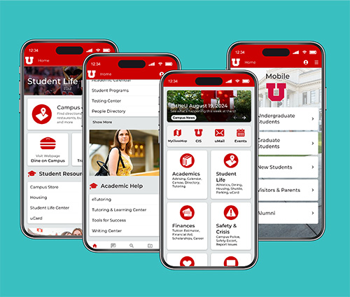 Mobile app screenshots