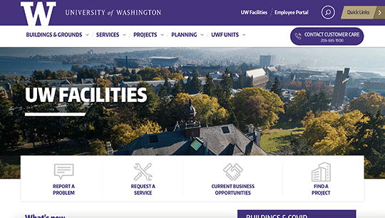 Washington State Facilities department website