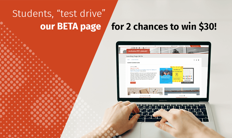 Test drive our beta page ad for the library website